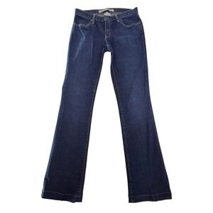 Y2K Gap Long and Lean Jeans Women's 6 Long Blue Bootcut Stretch Dark Wash
